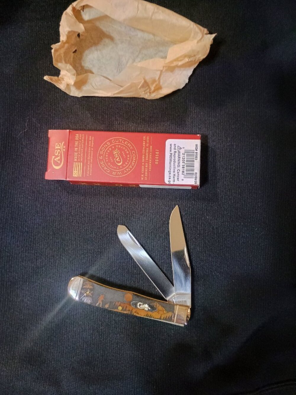Case xx Trapper Knife 1/500 Sasquatch new CA58182 SQH